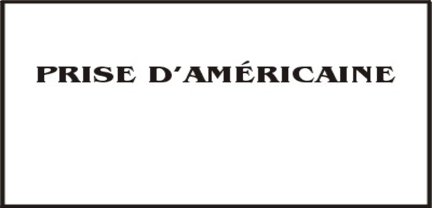 LEÇON 7 - PRISE D'AMÉRICAINE